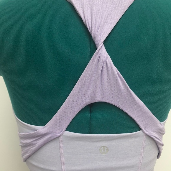 Lululemon Lilac Athletic Racerback Top, size 6 - Picture 4 of 7